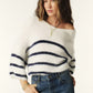 Ba&sh Ecru Biguel Stripe Knit