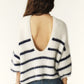 Ba&sh Ecru Biguel Stripe Knit