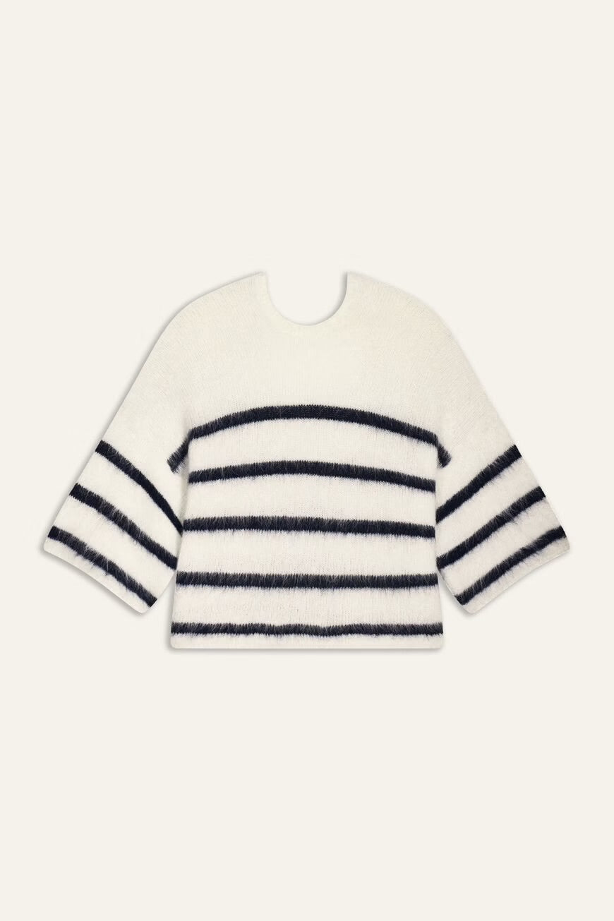 Ba&sh Ecru Biguel Stripe Knit