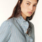 Ba&sh Blue Heka Striped Shirt