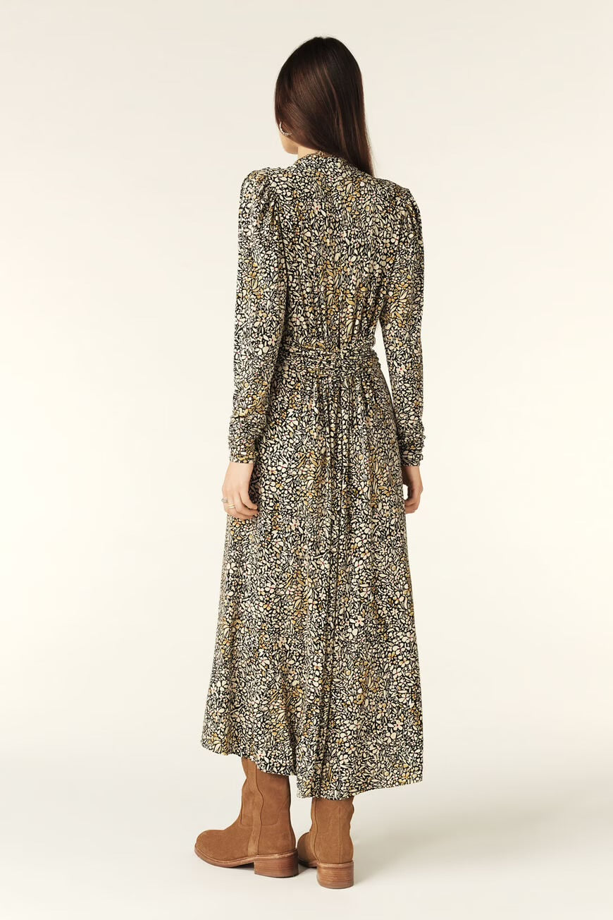 Ba&sh Beige Seven Print Dress