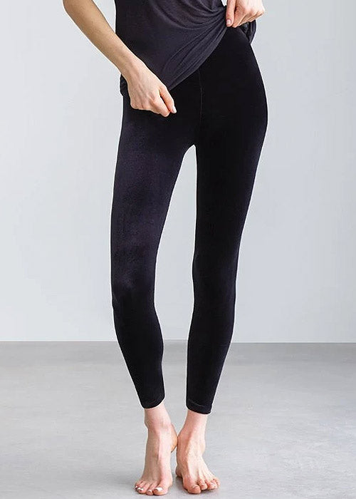 Commando Black Velvet Leggings