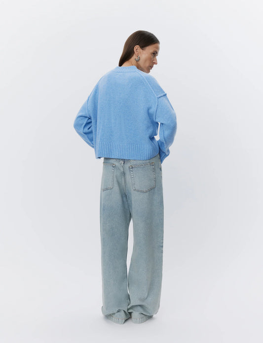 Day Birger Blue Jordane Wool Cardigan