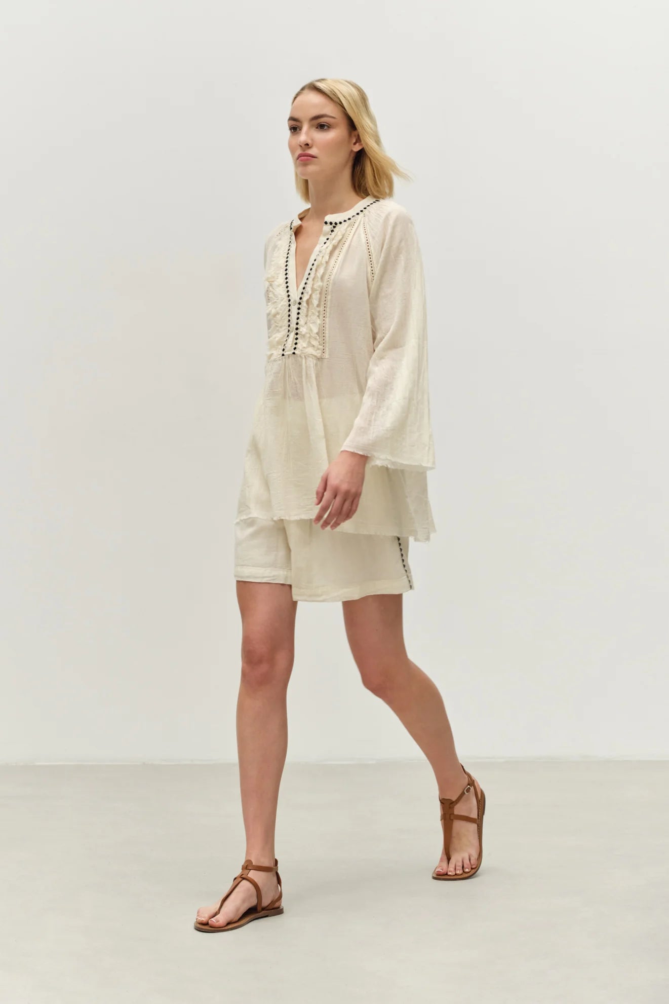 Devotion Twins Ecru Apology Blouse