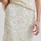 Second Female Tofu Shiny Pencil Skirt