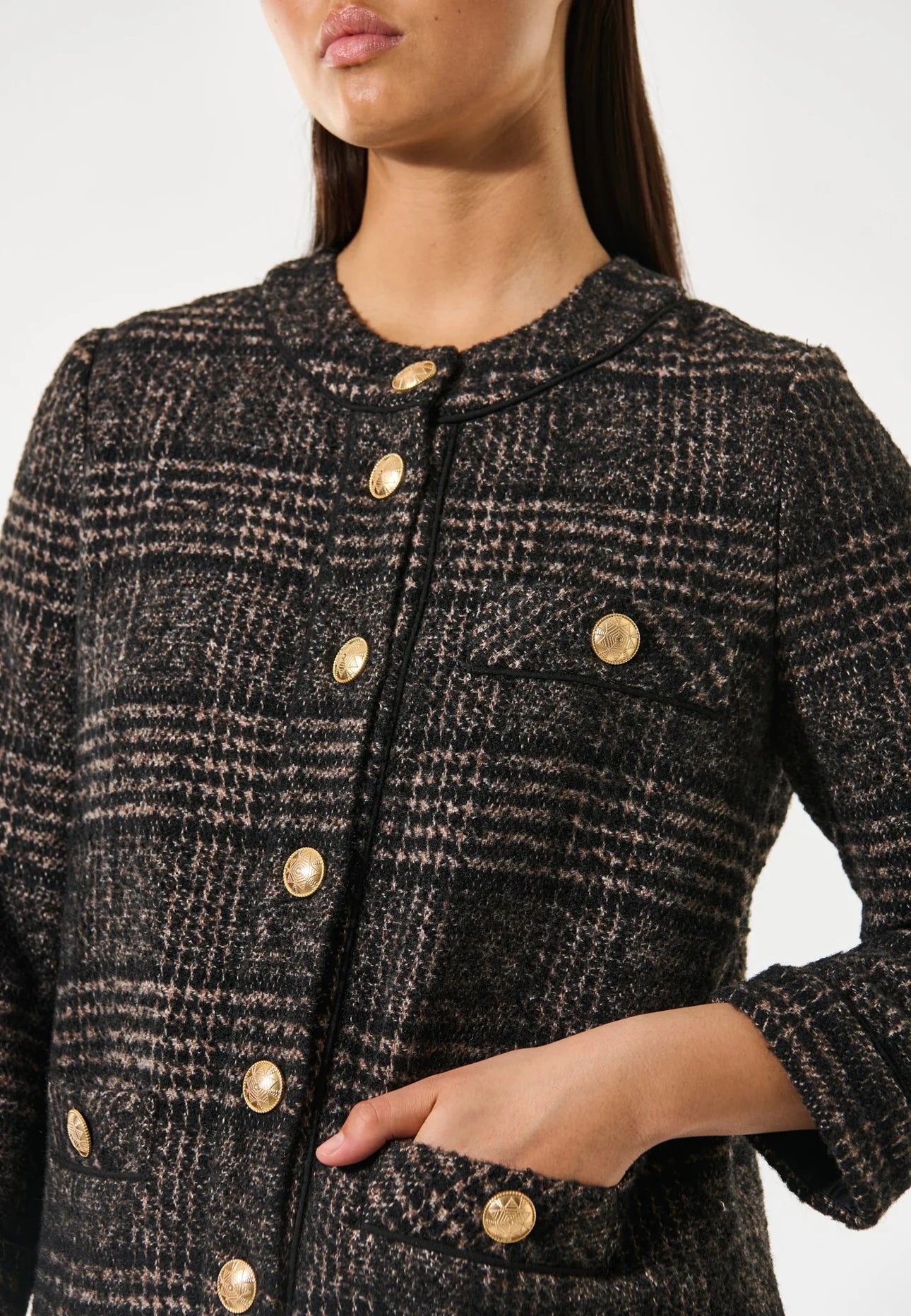Dea Kudibal Black Check Aishadea Jacket
