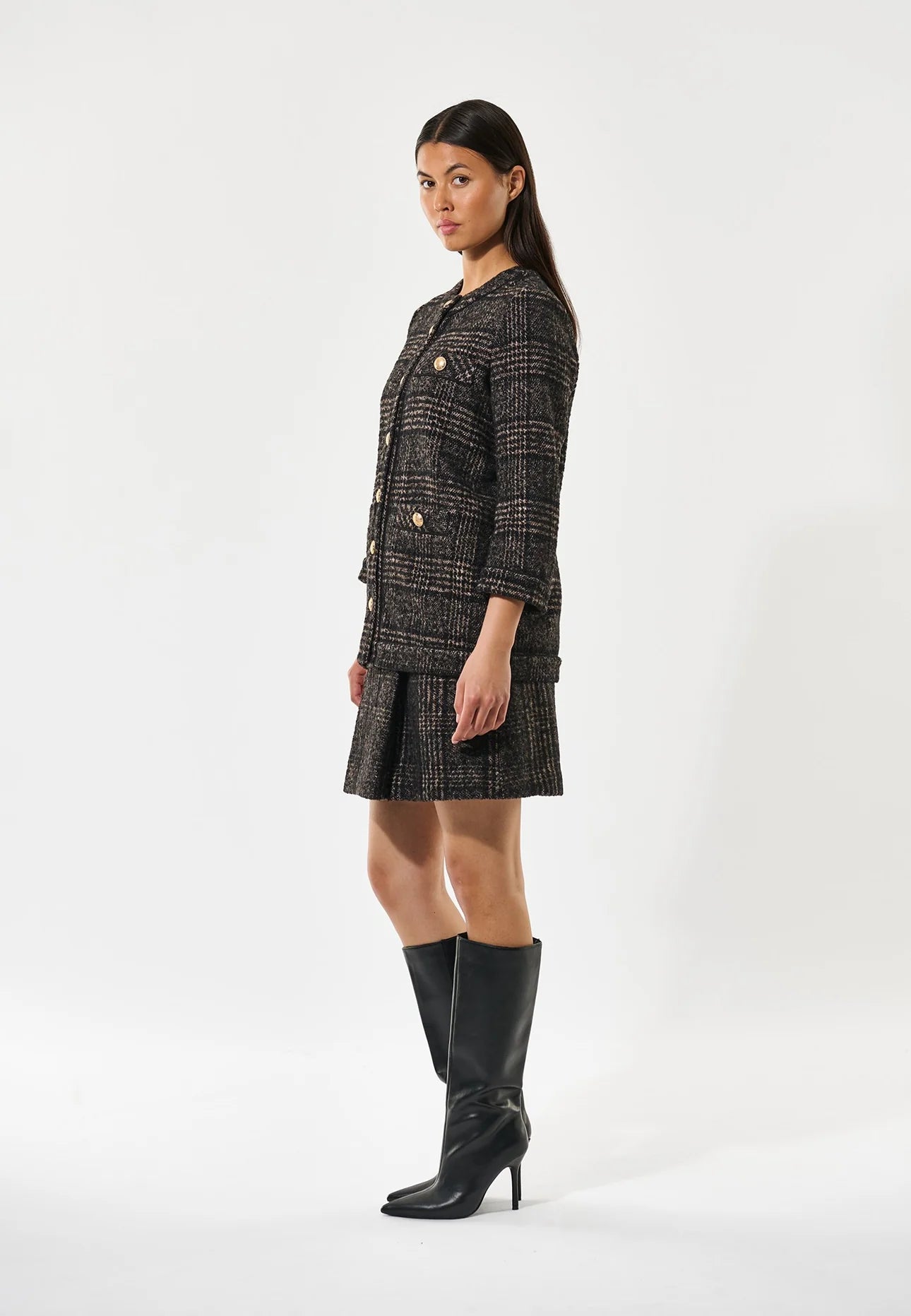 Dea Kudibal Black Check Aishadea Jacket
