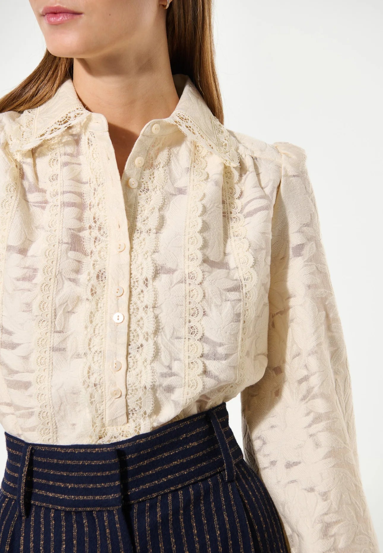 Dea Kudibal Crème Daphnedea Lace Blouse