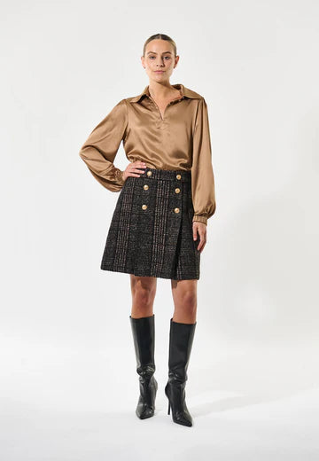 Dea Kudibal Black Check Patriziadea Skirt