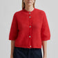 Second Female Goji Berry Andrea Rib Cardigan