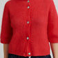 Second Female Goji Berry Andrea Rib Cardigan