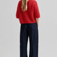 Second Female Goji Berry Andrea Rib Cardigan