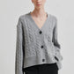 Second Female Grey Alphine Cable Cardigan