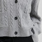 Second Female Grey Alphine Cable Cardigan