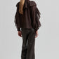 Second Female Chocolate Fria Frill Blouse
