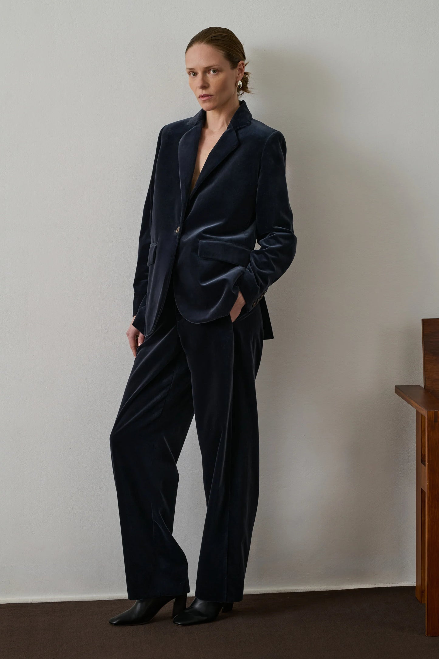 Soeur Anthracite Sevres Velvet Jacket