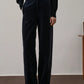Soeur Anthracite Celestine Velvet Trousers