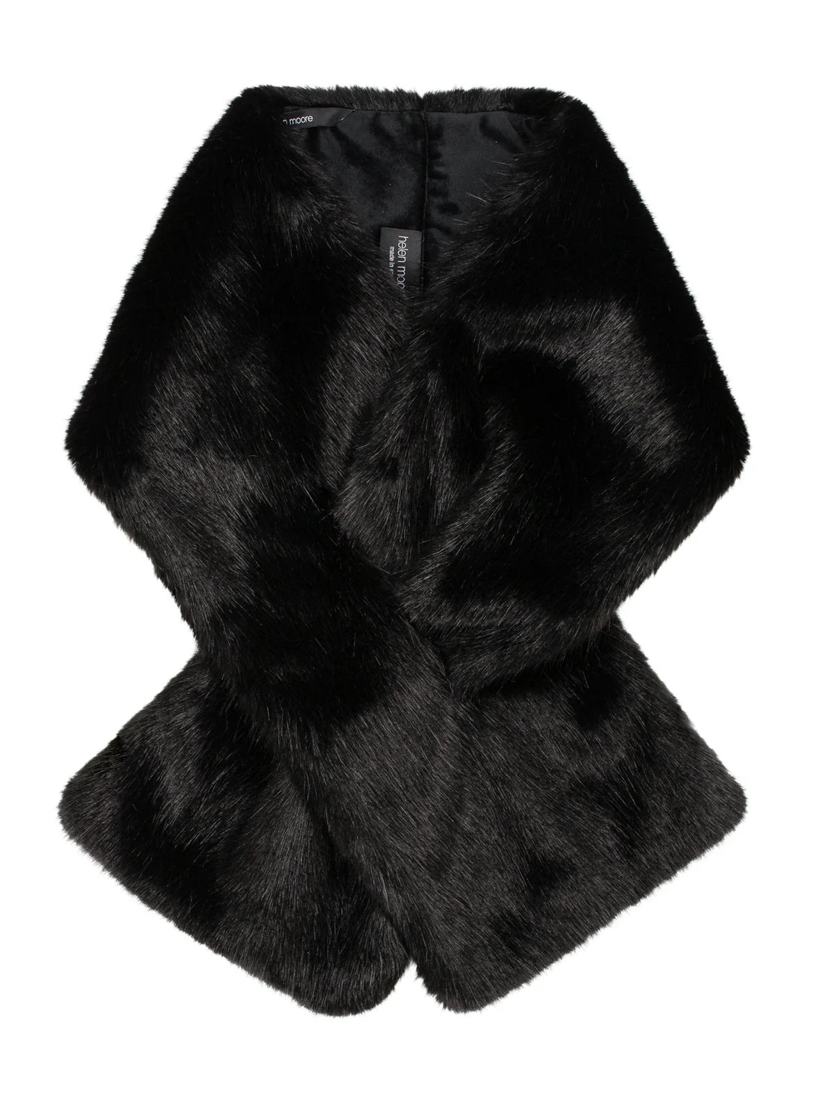 Helen Moore Black Luxe Faur Fur Scarf