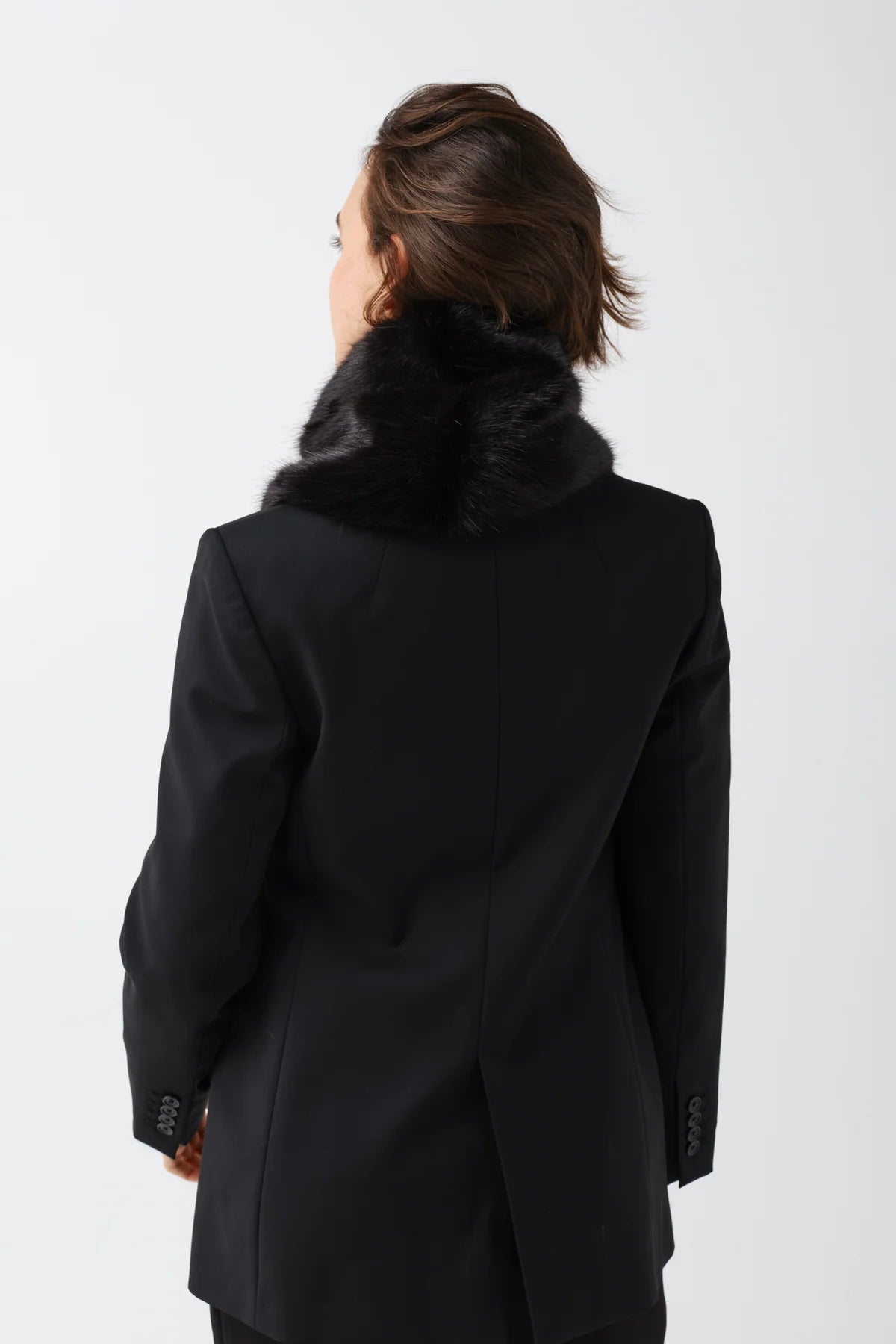 Helen Moore Black Luxe Faur Fur Scarf