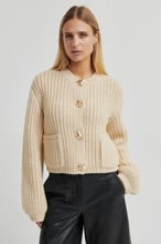 Second Female Beige Ulrikke Knit Cardigan