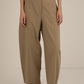 Vivere Sand Thea Barrel Leg Trouser