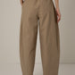 Vivere Sand Thea Barrel Leg Trouser