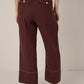 Vivere Burgundy Nina Linen Trousers
