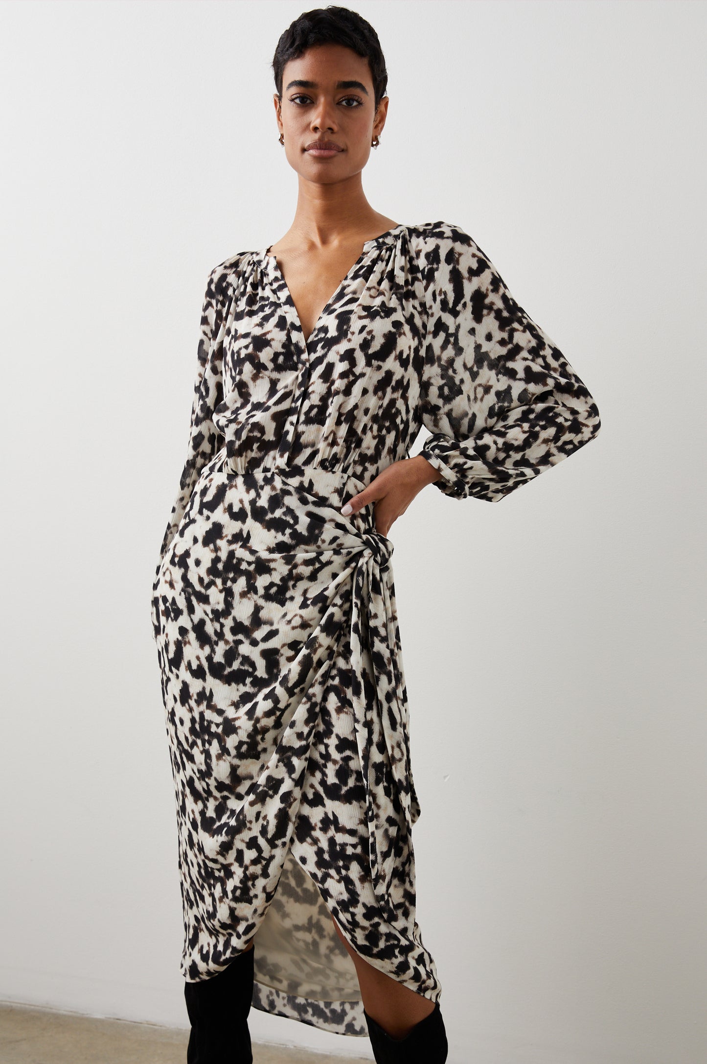 Rails Blurred Cheetah Tyra Dress