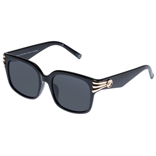 Le Specs Black Shell Shocked Sunglasses